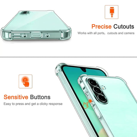 Stoßdämpfende, durchsichtige Handyhülle für Samsung Galaxy A26 5G