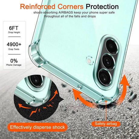 Stoßdämpfende, durchsichtige Handyhülle für Samsung Galaxy A26 5G