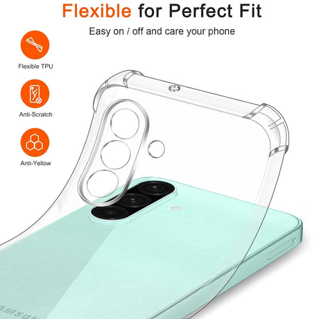 Stoßdämpfende, durchsichtige Handyhülle für Samsung Galaxy A26 5G