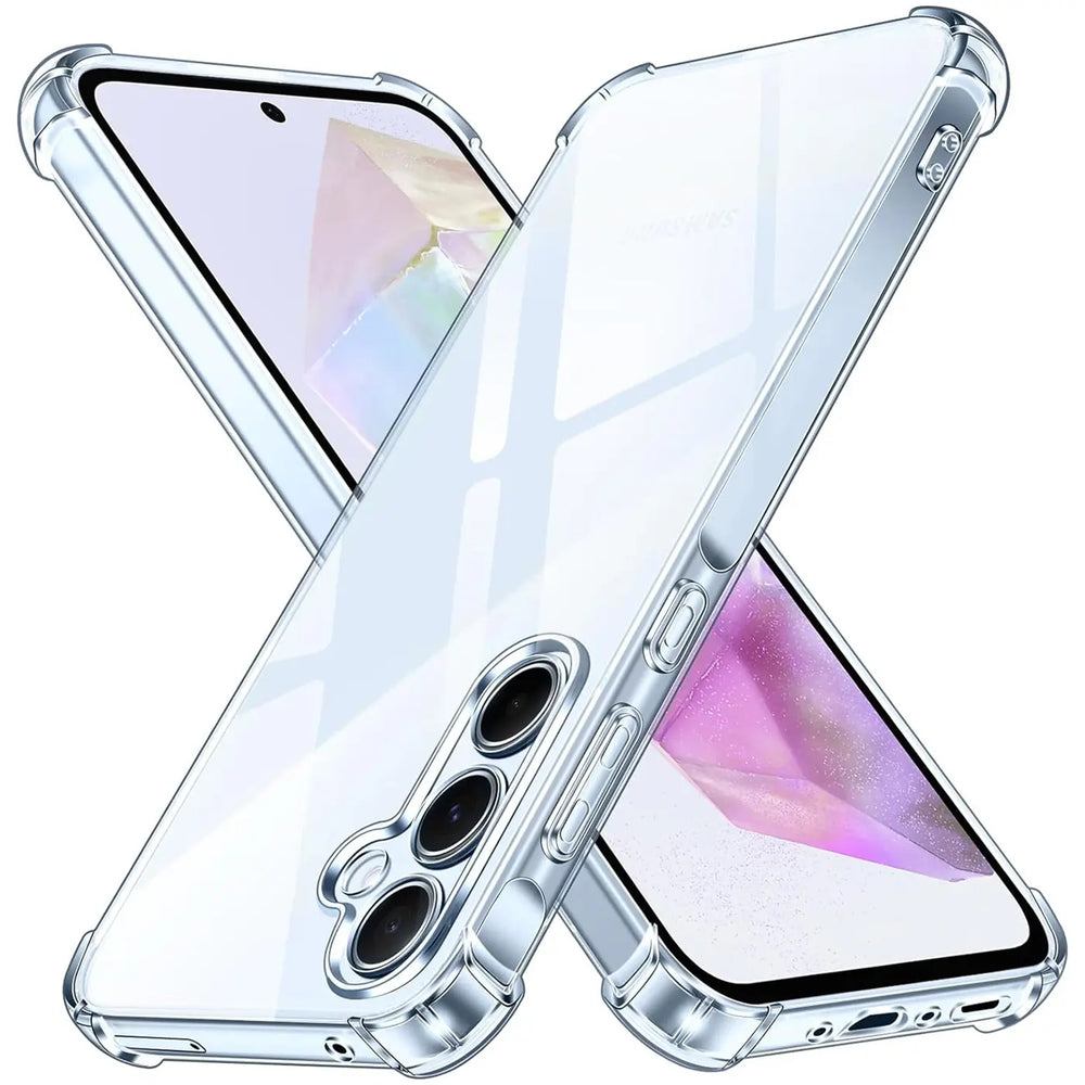 Stoßdämpfende, durchsichtige Handyhülle für Samsung Galaxy A35 5G