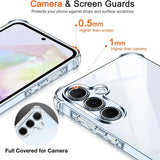 Stoßdämpfende, durchsichtige Handyhülle für Samsung Galaxy A35 5G