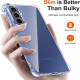 Transparente Hülle aus Kunststoff, die ein Samsung Galaxy A57 5G schützt.