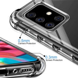 Stoßdämpfende, durchsichtige Handyhülle für Samsung Galaxy A71