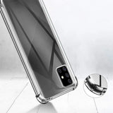 Stoßdämpfende, durchsichtige Handyhülle für Samsung Galaxy A71