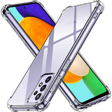 Stoßdämpfende, durchsichtige Handyhülle für Samsung Galaxy A72