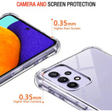 Stoßdämpfende, durchsichtige Handyhülle für Samsung Galaxy A72