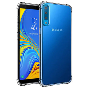 Stoßdämpfende, durchsichtige Handyhülle für Samsung Galaxy A7 2018