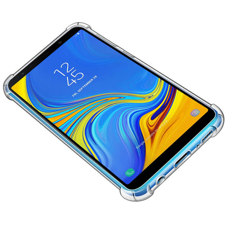 Stoßdämpfende, durchsichtige Handyhülle für Samsung Galaxy A7 2018