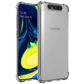 Stoßdämpfende, durchsichtige Handyhülle für Samsung Galaxy A80