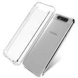 Stoßdämpfende, durchsichtige Handyhülle für Samsung Galaxy A80