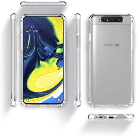 Stoßdämpfende, durchsichtige Handyhülle für Samsung Galaxy A80