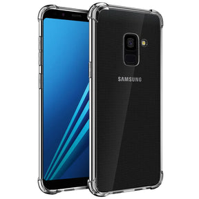 Stoßdämpfende, durchsichtige Handyhülle für Samsung Galaxy A8 2018
