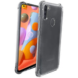 Stoßdämpfende, durchsichtige Handyhülle für Samsung Galaxy M11