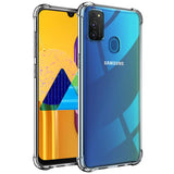 Stoßdämpfende, durchsichtige Handyhülle für Samsung Galaxy M30s / M21