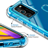 Stoßdämpfende, durchsichtige Handyhülle für Samsung Galaxy M30s / M21
