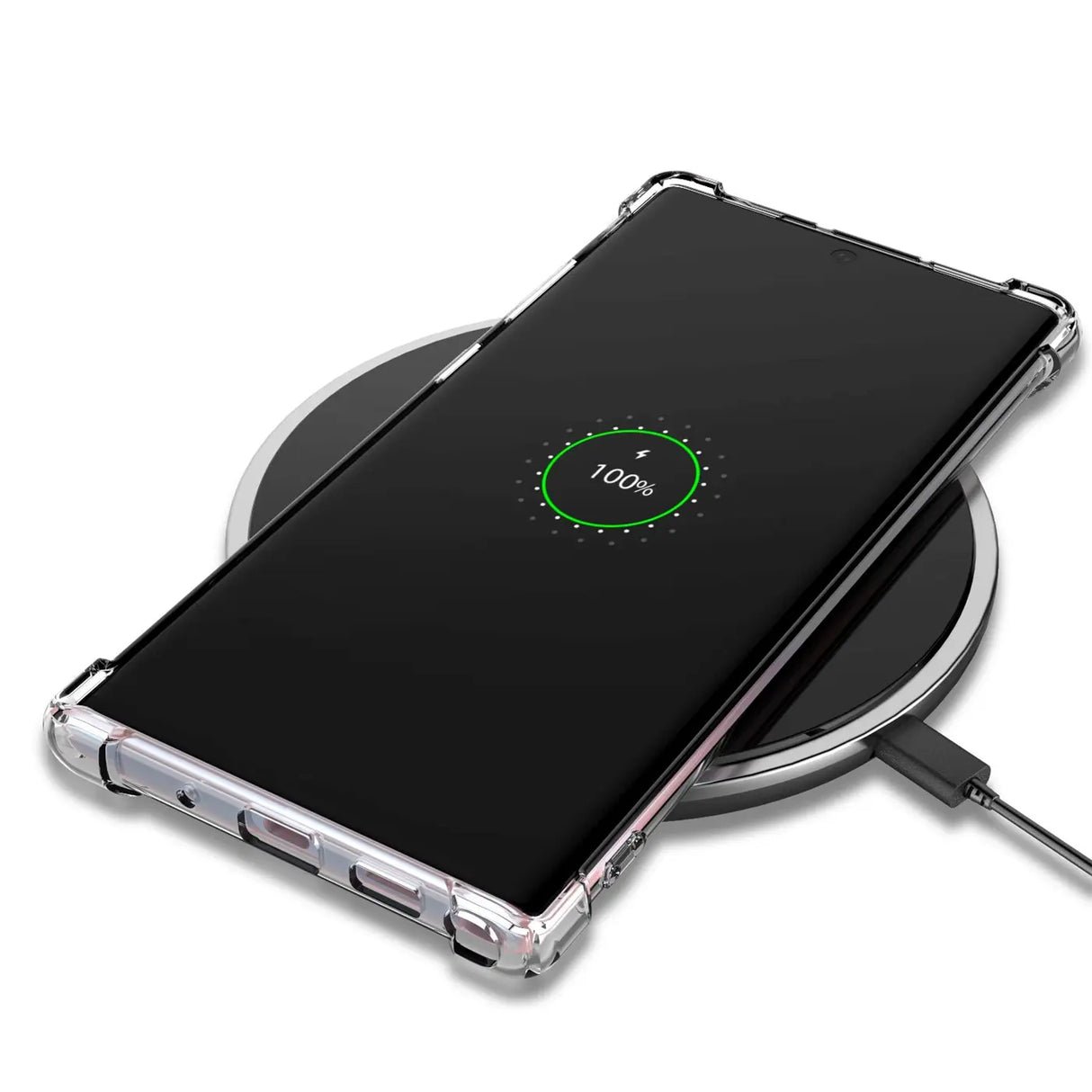 Stoßdämpfende, durchsichtige Handyhülle für Samsung Galaxy Note 10 Plus