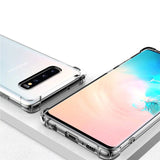 Stoßdämpfende, durchsichtige Handyhülle für Samsung Galaxy S10