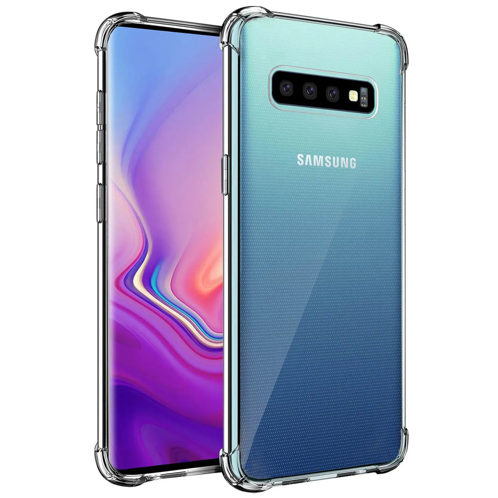 Stoßdämpfende, durchsichtige Handyhülle für Samsung Galaxy S10 Plus