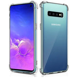 Stoßdämpfende, durchsichtige Handyhülle für Samsung Galaxy S10 Plus