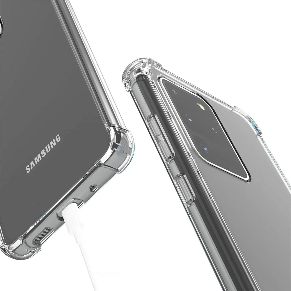 Stoßdämpfende, durchsichtige Handyhülle für Samsung Galaxy S20 Ultra