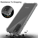 Stoßdämpfende, durchsichtige Handyhülle für Samsung Galaxy S20 Ultra