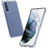 Stoßdämpfende, durchsichtige Handyhülle für Samsung Galaxy S21 FE