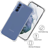 Stoßdämpfende, durchsichtige Handyhülle für Samsung Galaxy S21 FE