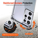 Stoßdämpfende, durchsichtige Handyhülle für Samsung Galaxy S21 Ultra