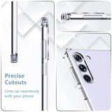 Stoßdämpfende, durchsichtige Handyhülle für Samsung Galaxy S23