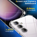 Stoßdämpfende, durchsichtige Handyhülle für Samsung Galaxy S23 FE