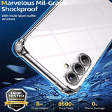 Stoßdämpfende, durchsichtige Handyhülle für Samsung Galaxy S23 FE