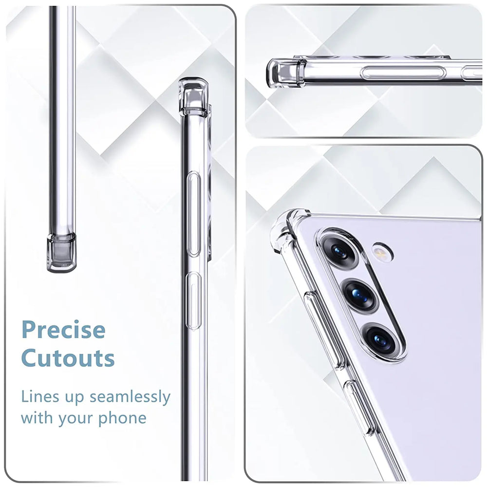 Stoßdämpfende, durchsichtige Handyhülle für Samsung Galaxy S23 Plus