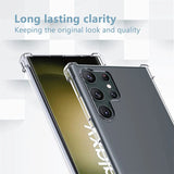 Stoßdämpfende, durchsichtige Handyhülle für Samsung Galaxy S23 Ultra