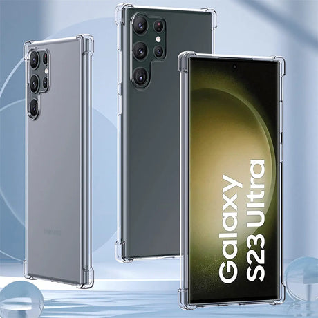 Stoßdämpfende, durchsichtige Handyhülle für Samsung Galaxy S23 Ultra
