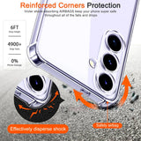 Stoßdämpfende, durchsichtige Handyhülle für Samsung Galaxy S24