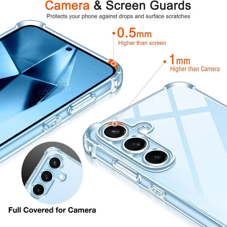 Stoßdämpfende, durchsichtige Handyhülle für Samsung Galaxy S24 FE