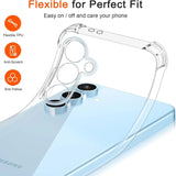 Stoßdämpfende, durchsichtige Handyhülle für Samsung Galaxy S24 FE