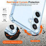 Stoßdämpfende, durchsichtige Handyhülle für Samsung Galaxy S25