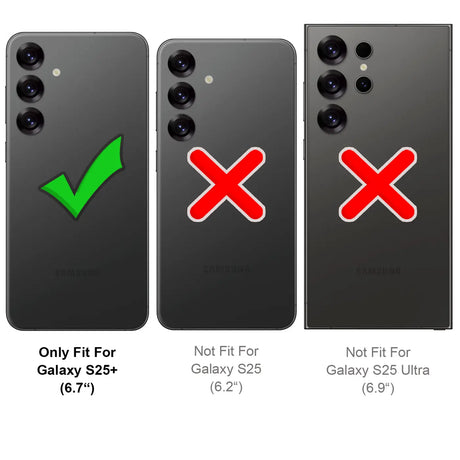 Stoßdämpfende, durchsichtige Handyhülle für Samsung Galaxy S25+