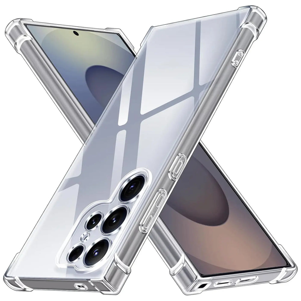 Stoßdämpfende, durchsichtige Handyhülle für Samsung Galaxy S25 Ultra