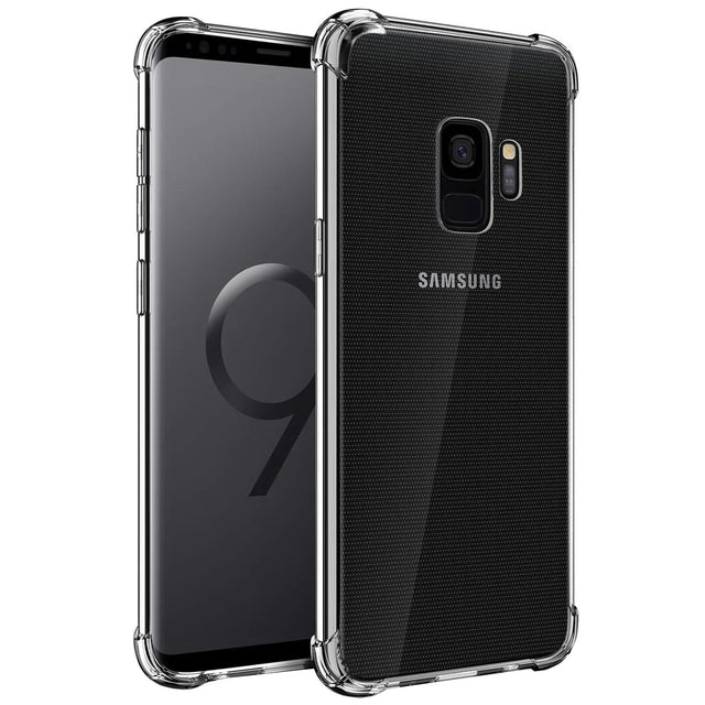 Stoßdämpfende, durchsichtige Handyhülle für Samsung Galaxy S9