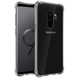 Stoßdämpfende, durchsichtige Handyhülle für Samsung Galaxy S9 Plus
