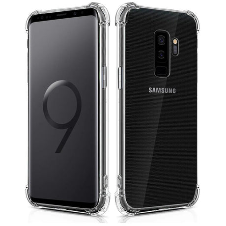Stoßdämpfende, durchsichtige Handyhülle für Samsung Galaxy S9 Plus