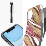 Edel designte Luxus Marmor Handyhülle für iPhone 12 Mini