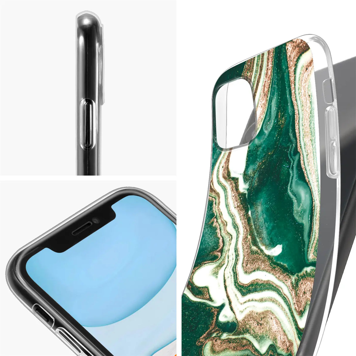 Edel designte Luxus Marmor Handyhülle für iPhone 12 Mini