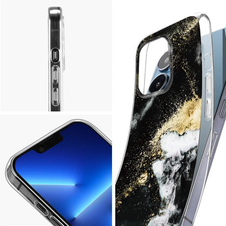 Edel designte Luxus Marmor Handyhülle für iPhone 13 Pro