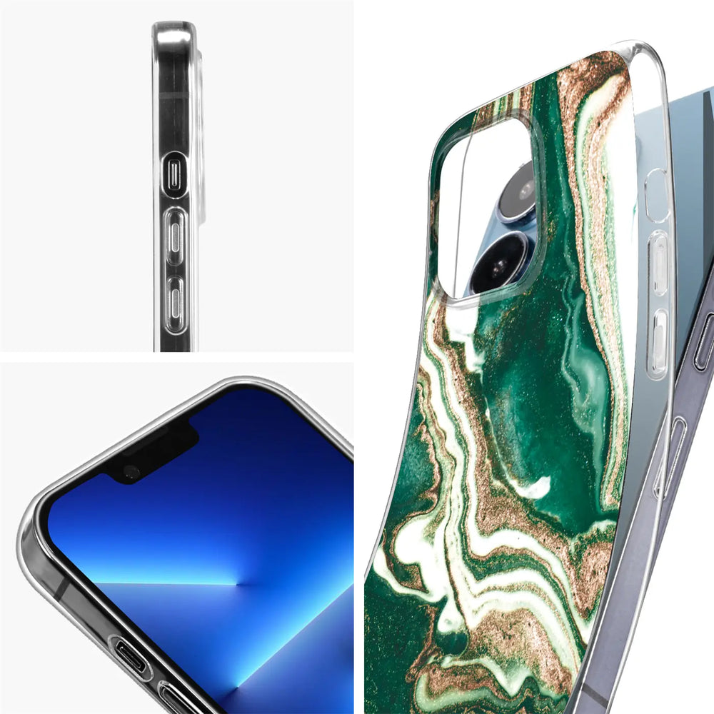 Edel designte Luxus Marmor Handyhülle für iPhone 13 Pro