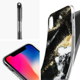 Edel designte Luxus Marmor Handyhülle für iPhone X / XS