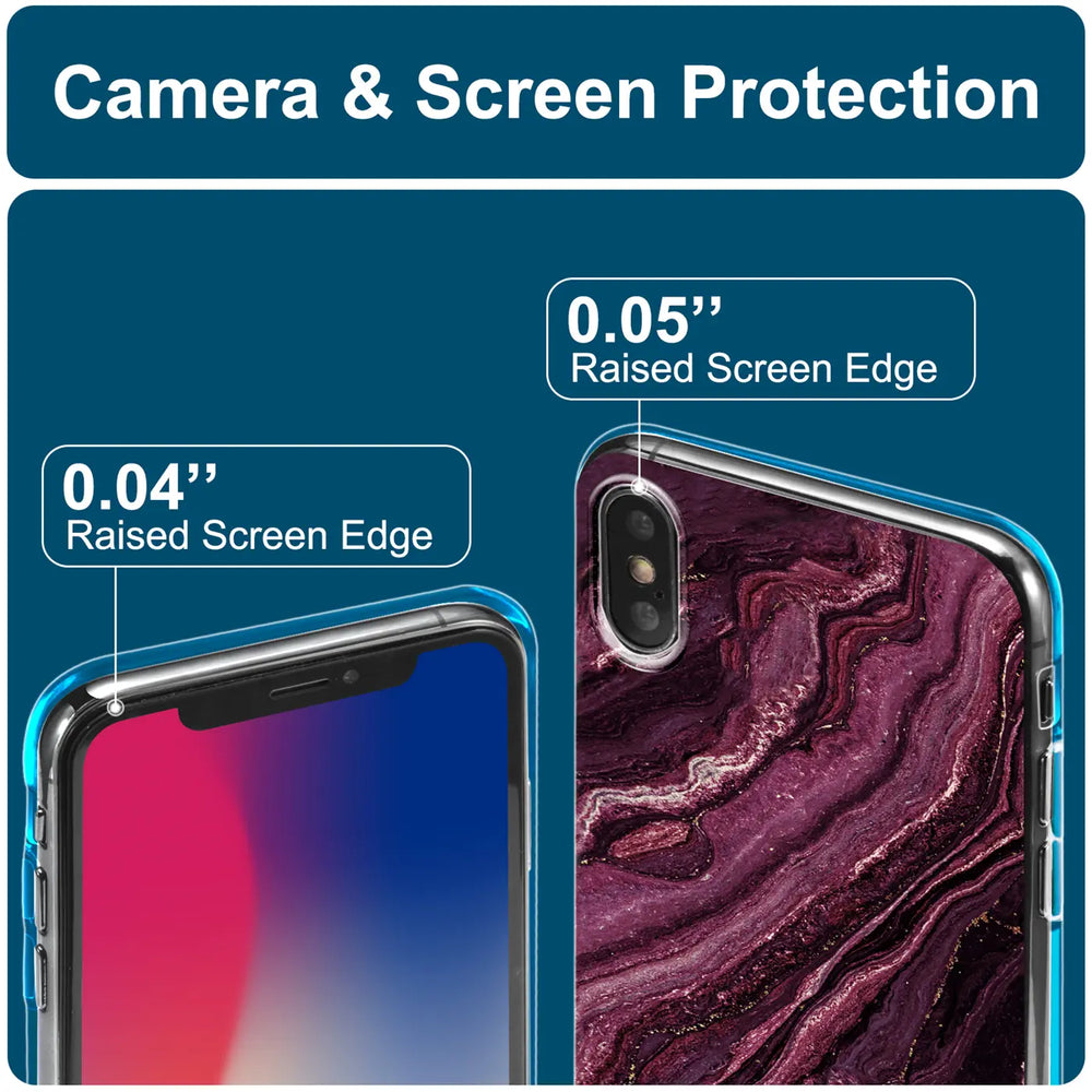 Edel designte Luxus Marmor Handyhülle für iPhone X / XS