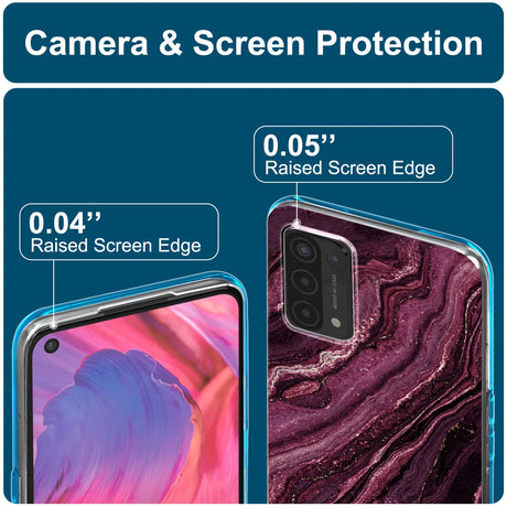 Edel designte Luxus Marmor Handyhülle für OPPO A54 5G / A74 5G